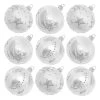Christbaumkugeln In Weiß - 9 Stück - Ø 8 Cm