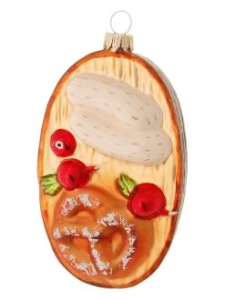 Christbaumornament "Weißwurst Mit Brezl" In Bunt - (L)10 Cm