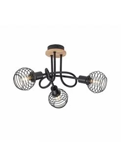 Deckenleuchte "Eugen" In Schwarz - (B)45 X (H)23 X (T)45 Cm -Petromax Store leuchtendirekt deckenleuchte eugen in schwarz b 45 x h 23 x t 45 cm 3