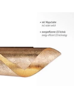 LED-Wandleuchte "Nevis" In Gold - (B)10 X (H)31 Cm -Petromax Store leuchtendirekt led wandleuchte nevis in gold b 10 x h 31 cm 2