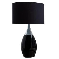 Tischlampe In Schwarz Silber