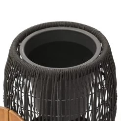 Beistelltisch Gartentisch Mit Behälter H: 49cm In Schwarz 12 Beistelltisch Gartentisch Mit Behälter H: 49cm In Schwarz -Petromax Store marelida beistelltisch gartentisch mit behalter h 49cm in schwarz 4