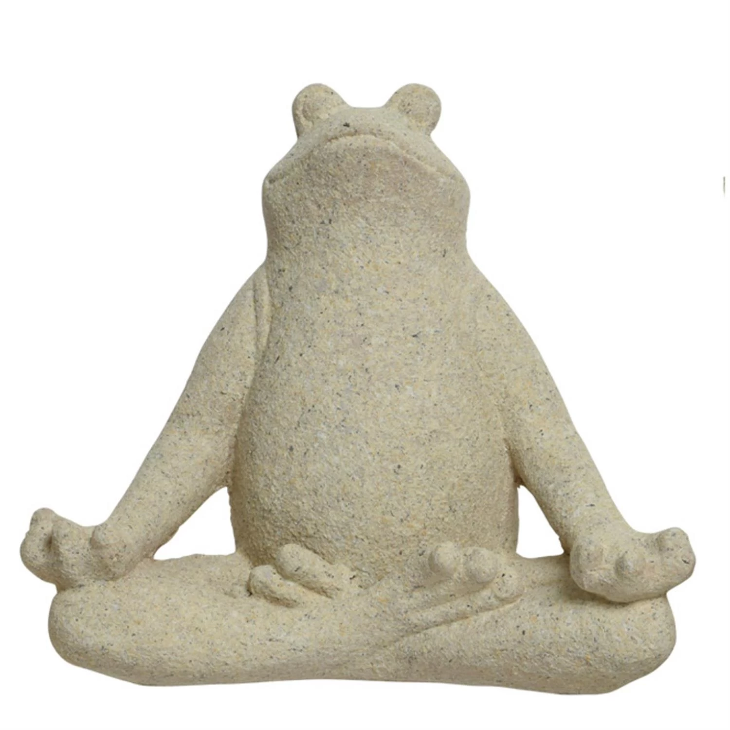 Gartenfigur Yoga Frosch Dekofigur Meditierend H: 36cm In Natur 3 Gartenfigur Yoga Frosch Dekofigur Meditierend H: 36cm In Natur