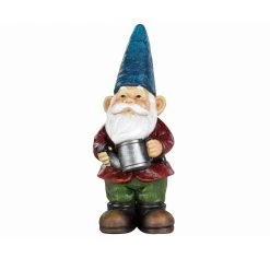 Gartenzwerg Mit Gießkanne Gartenfigur H: 29cm In Bunt