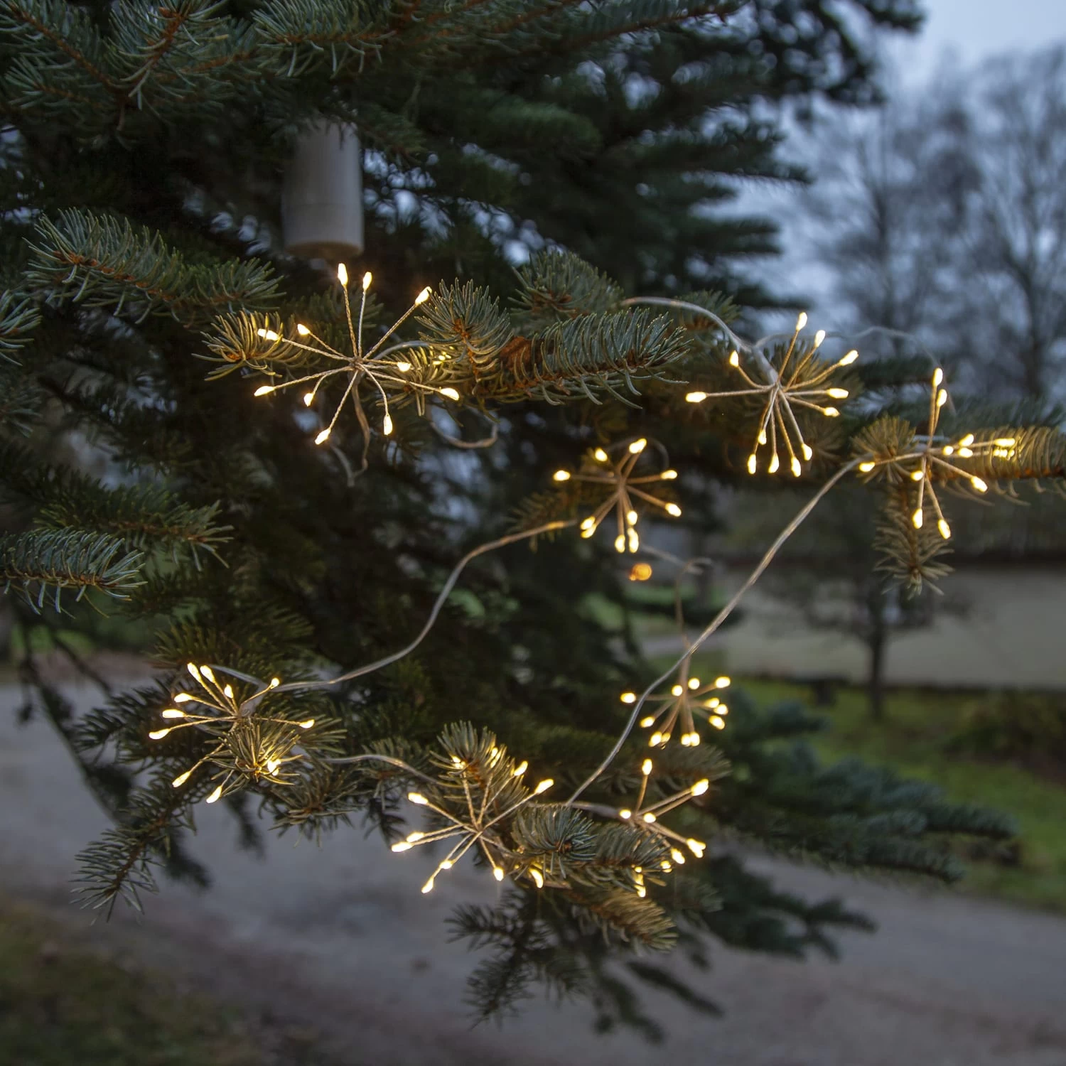 LED Lichterkette 8 Büscheln Blüten Dekolichterkette L: 2,1m In Silber 10 LED Lichterkette 8 Büscheln Blüten Dekolichterkette L: 2,1m In Silber – Bild 8