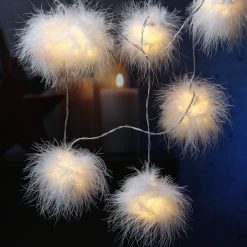 LED Lichterkette Schneebälle Beleuchtet L: 10m In Weiß 9 LED Lichterkette Schneebälle Beleuchtet L: 10m In Weiß -Petromax Store marelida led lichterkette schneeballe beleuchtet l 10m in weiss 3