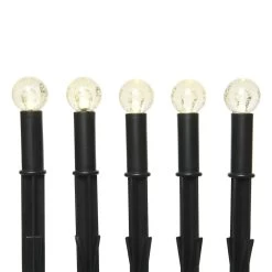 LED Solar Gartenstecker Mit Lufblasen-Optik H: 18cm In Schwarz