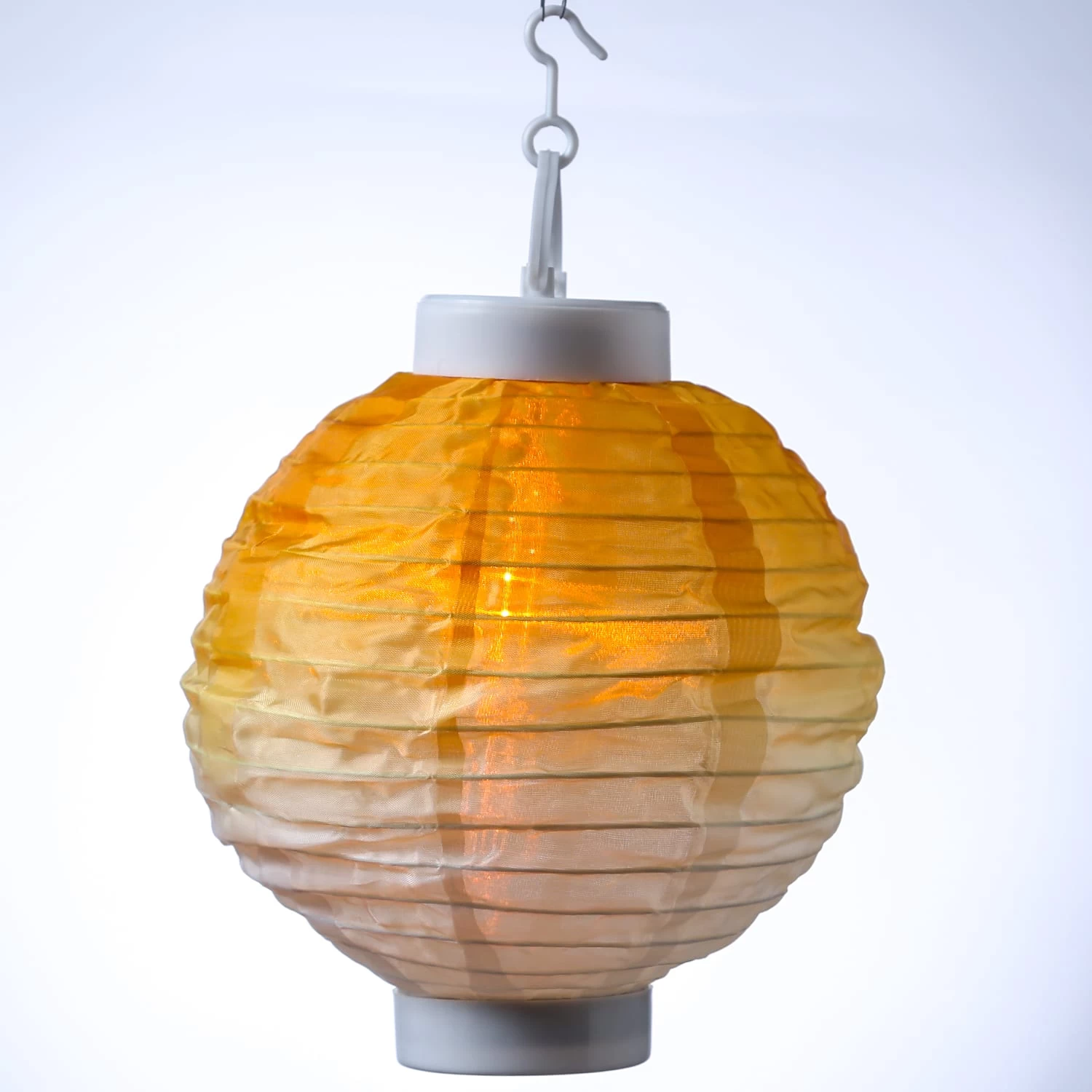 LED Solar Lampion In Gelb - D: 20cm 6 LED Solar Lampion In Gelb - D: 20cm – Bild 4