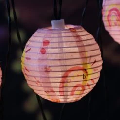 LED Solar Lichterkette 10 Lampions In Rosa - L: 4,5m -Petromax Store marelida led solar lichterkette 10 lampions in rosa l 4 5m 2