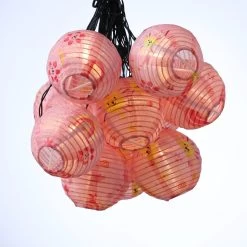 LED Solar Lichterkette 10 Lampions In Rosa - L: 4,5m -Petromax Store marelida led solar lichterkette 10 lampions in rosa l 4 5m 9