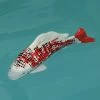 Teichdeko Fisch Dekofigur Schwimmend Porzellan L: 27cm In Rot, Weiß -Petromax Store marelida teichdeko fisch dekofigur schwimmend porzellan l 27cm in rot weiss