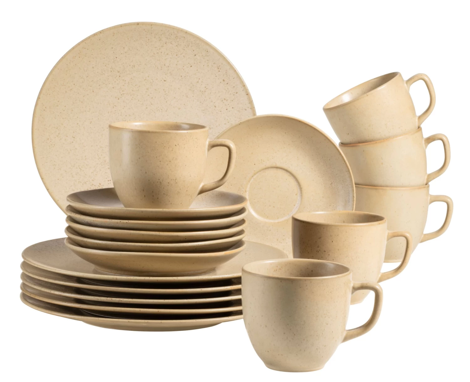 Kaffeeservice, Porzellan HAPPY VALLEY In Sand 3 Kaffeeservice, Porzellan HAPPY VALLEY In Sand