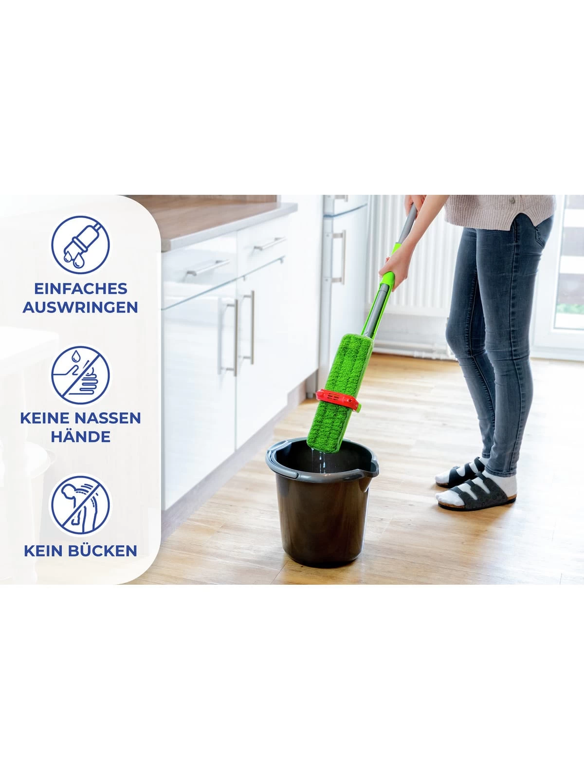 Bodenwischer Wringo-Star In Grün 7 Bodenwischer Wringo-Star In Grün – Bild 5