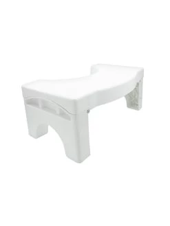 Faltbarer Toiletten-Fußhocker In Weiß