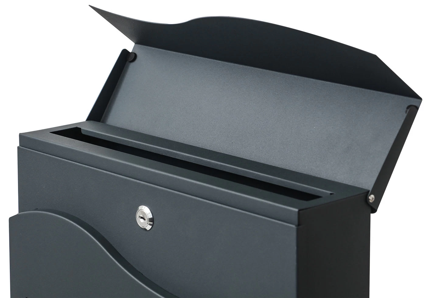 Briefkasten B31 Mit Zeitungsfach, Anthrazit 6 Briefkasten B31 Mit Zeitungsfach, Anthrazit – Bild 4