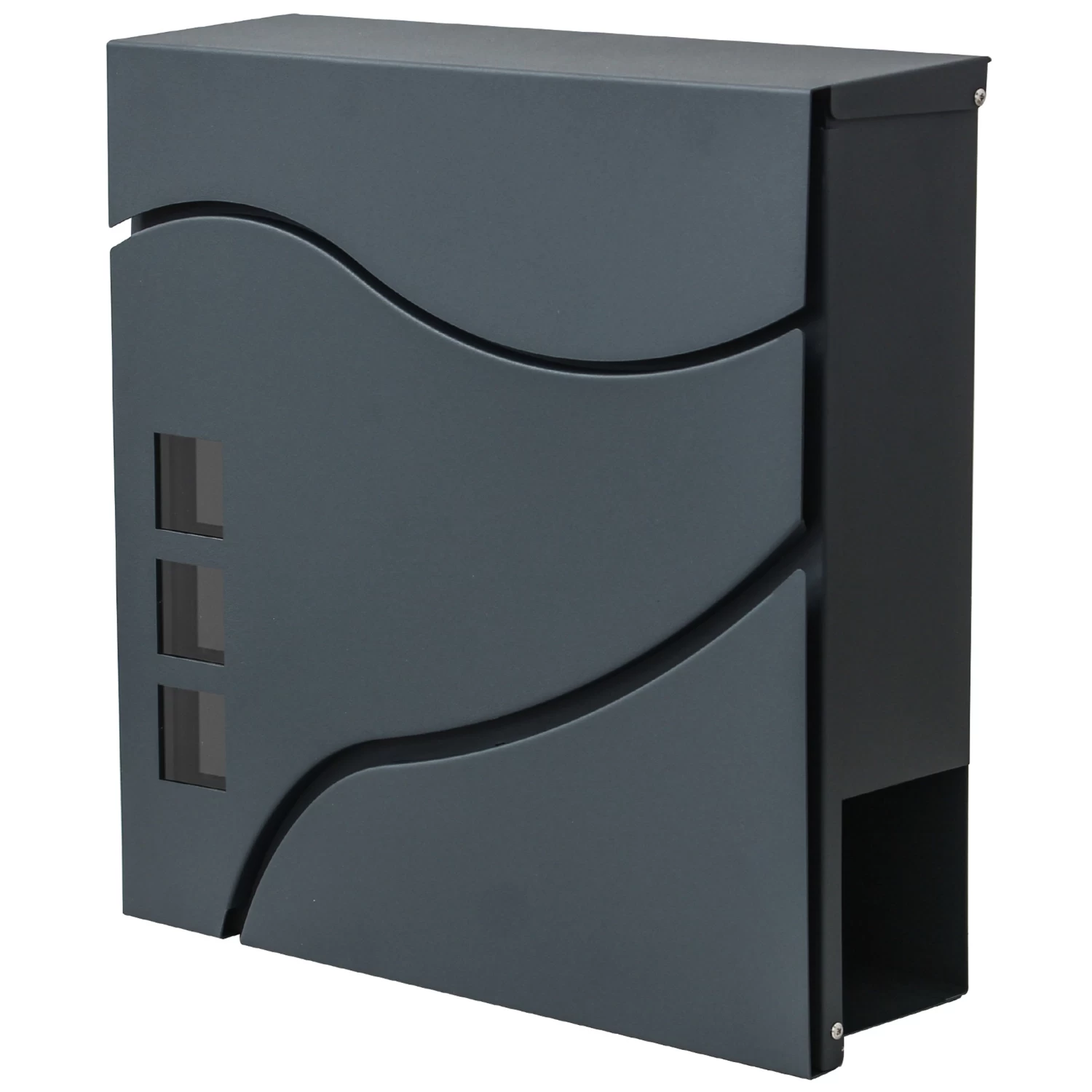 Briefkasten B31 Mit Zeitungsfach, Anthrazit 3 Briefkasten B31 Mit Zeitungsfach, Anthrazit