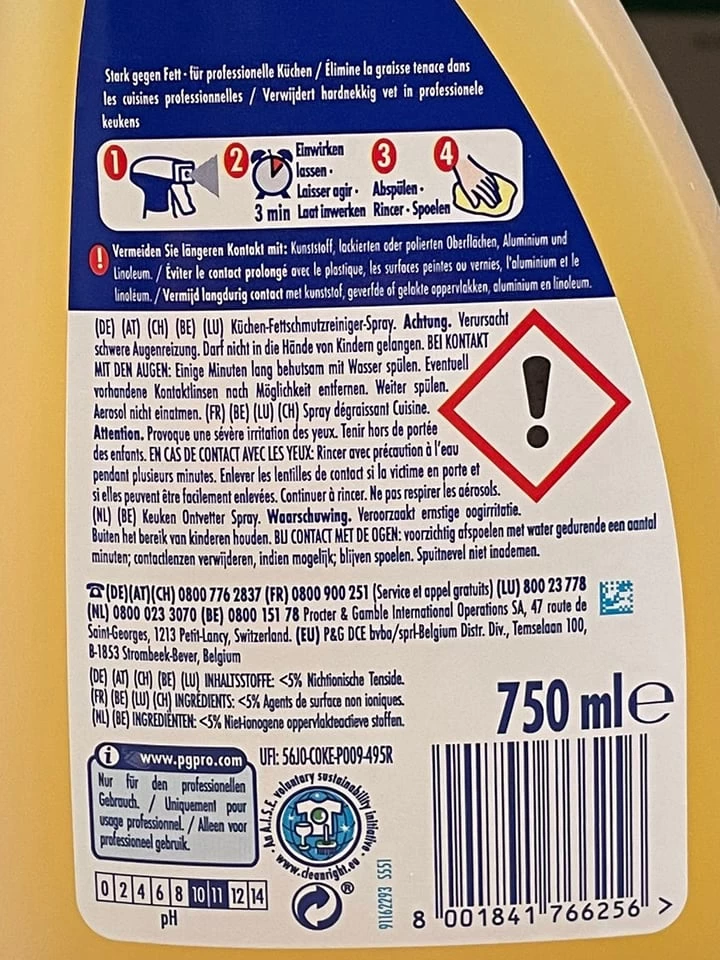 6er-Set: Fettlöser-Sprays "Kraftvoller Fettlöser", Je 750 Ml 5 6er-Set: Fettlöser-Sprays "Kraftvoller Fettlöser", Je 750 Ml – Bild 3
