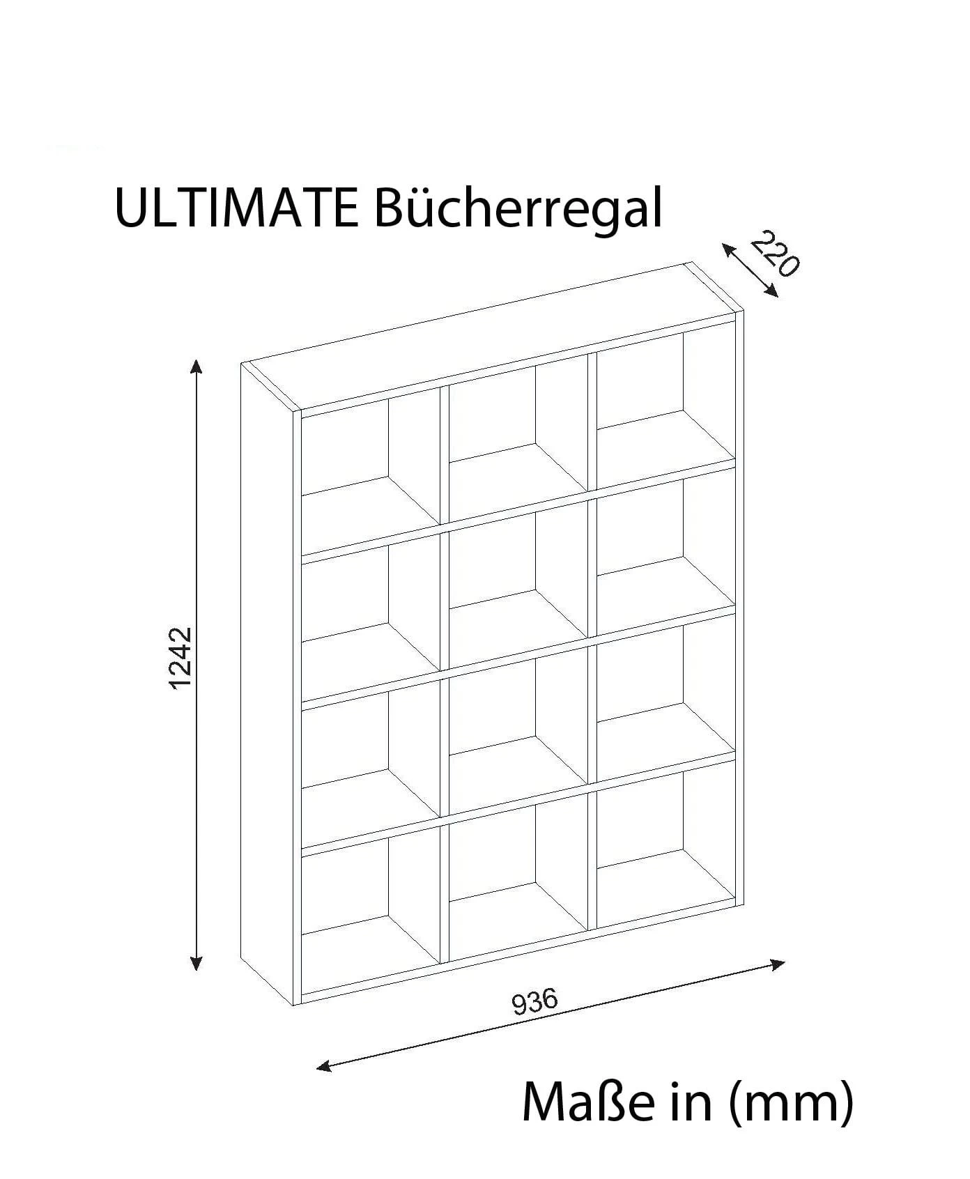 Bücherregal Ultimate Weiß 5 Bücherregal Ultimate Weiß – Bild 3