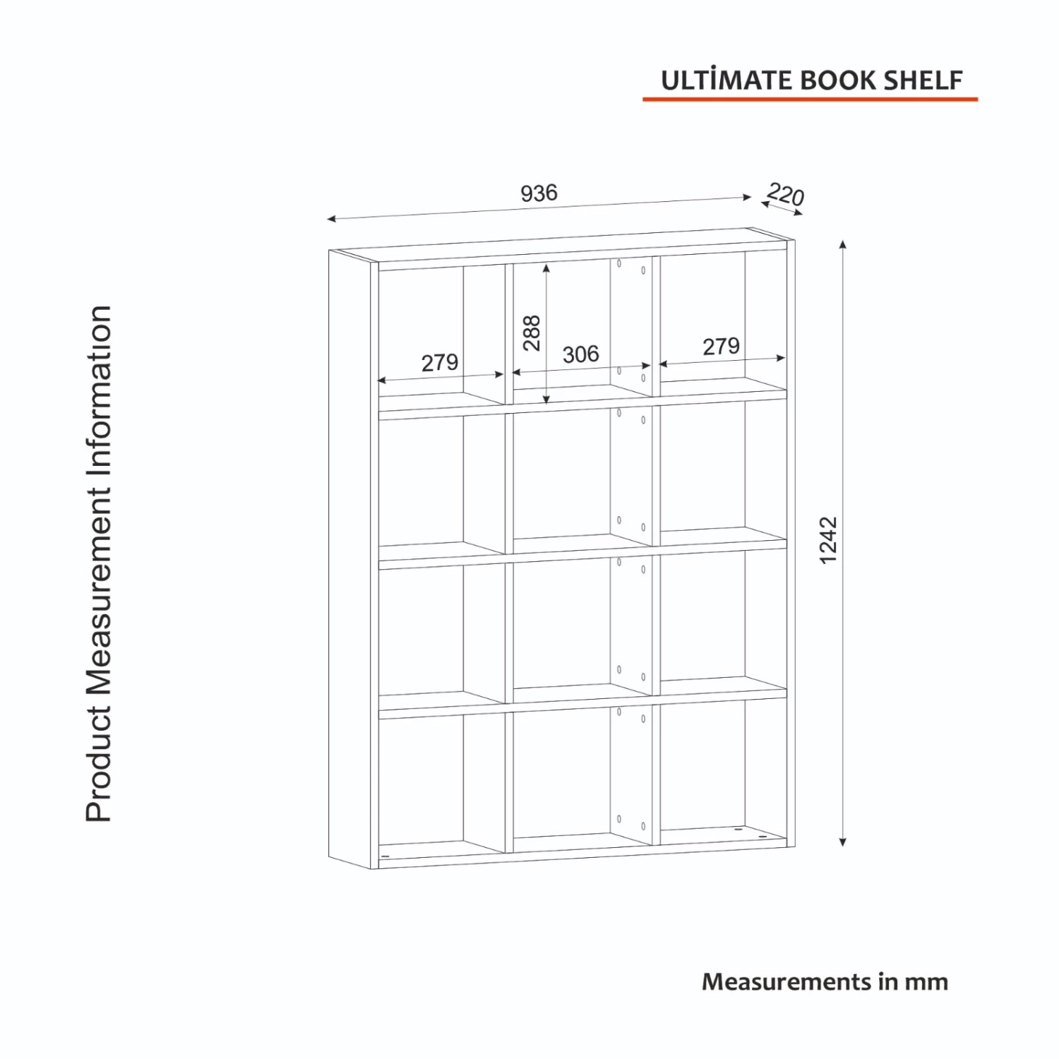 Bücherregal Ultimate Weiß 6 Bücherregal Ultimate Weiß – Bild 4