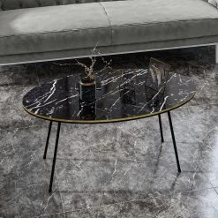Couchtisch Marmor Optik Oval Schwarz 22126948 -Petromax Store moebel17 couchtisch marmor optik oval schwarz 22126948 2