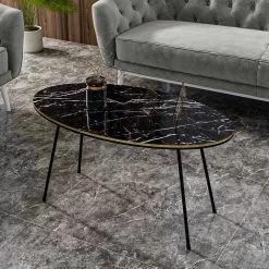 Couchtisch Marmor Optik Oval Schwarz 22126948 -Petromax Store moebel17 couchtisch marmor optik oval schwarz 22126948 3