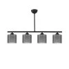 Deckenleuchte Linear 4-flammig Doppelt Verglasung Schwarz-Grau -Petromax Store moebel17 deckenleuchte linear 4 flammig doppelt verglasung schwarz grau
