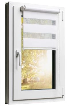 Fensterrollo Duorollo Sichtschutz Sonnenschutz Klemmfix Weiß 40 X 160 -Petromax Store moebel17 fensterrollo duorollo sichtschutz sonnenschutz klemmfix weiss 40 x 160 6