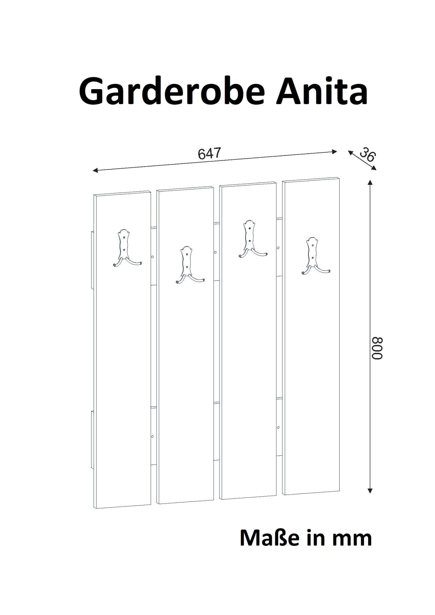 Garderobe Anita Weiß 9 Garderobe Anita Weiß – Bild 7