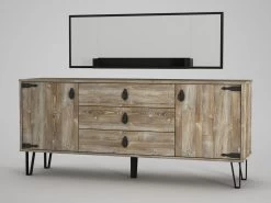 Sideboard Costa Mit Spiegel Eiche