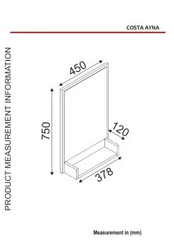 Spiegel Costa Schwarz Mit Ablage -Petromax Store moebel17 spiegel costa schwarz mit ablage 5