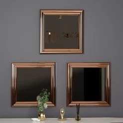Spiegel Otto 3er 40x40cm Bronze -Petromax Store moebel17 spiegel otto 3er 40x40cm bronze 3