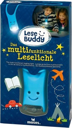 Moses Lese Buddy - Das Multifunktionale Leselicht Blau -Petromax Store moses lese buddy das multifunktionale leselicht blau 3