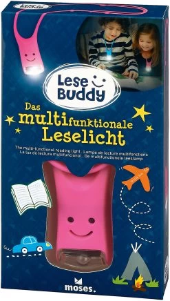 Moses Lese Buddy - Das Multifunktionale Leselicht Pink -Petromax Store moses lese buddy das multifunktionale leselicht pink 3