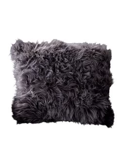 Native Schaffell-Kissen In Grau - (L)45 X (B)45 Cm