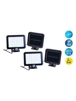 2er-Set: LED-Solar-Außenwandleuchten "Pepe" In Schwarz - (L)15 X (B)13 Cm -Petromax Store nave 2er set led solar aussenwandleuchten pepe in schwarz l 15 x b 13 cm 2