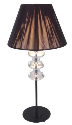 Deko-Tischleuchte "Cleo" In Schwarz