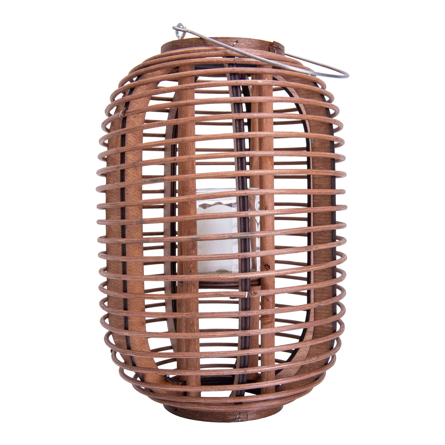 Dekoleuchte "Korb" Braun H: 32,5cm Incl. Solar-LED-Kerze 5 Dekoleuchte "Korb" Braun H: 32,5cm Incl. Solar-LED-Kerze – Bild 3