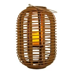 Dekoleuchte "Korb" Braun H: 32,5cm Incl. Solar-LED-Kerze 14 Dekoleuchte "Korb" Braun H: 32,5cm Incl. Solar-LED-Kerze -Petromax Store nave dekoleuchte korb braun h 32 5cm incl solar led kerze 3