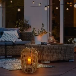 Dekoleuchte "Korb" Braun H: 32,5cm Incl. Solar-LED-Kerze 18 Dekoleuchte "Korb" Braun H: 32,5cm Incl. Solar-LED-Kerze -Petromax Store nave dekoleuchte korb braun h 32 5cm incl solar led kerze 7