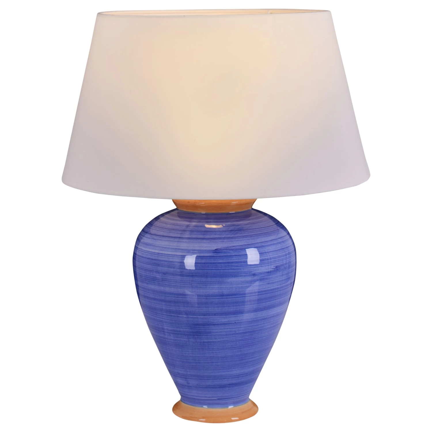 Keramiktischleuchte "Rudi" (H) 55 Cm In Blau 3 Keramiktischleuchte "Rudi" (H) 55 Cm In Blau