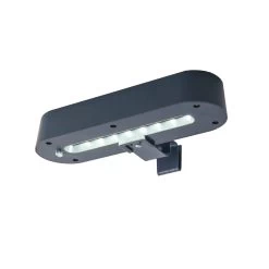 LED 2er-Set Dachrinnenleuchte Mit Solar In Grau