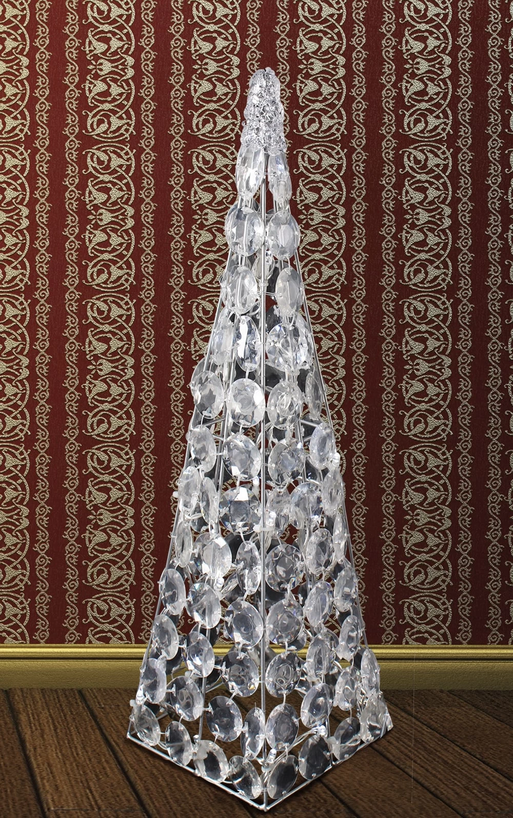 LED Acryl Pyramide (H) 45 Cm In Klar 7 LED Acryl Pyramide (H) 45 Cm In Klar – Bild 5