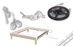 LED Bettlicht-Stripe Indoor In Warmweiß - EEK F -Petromax Store nave led bettlicht stripe indoor in warmweiss eek f 9