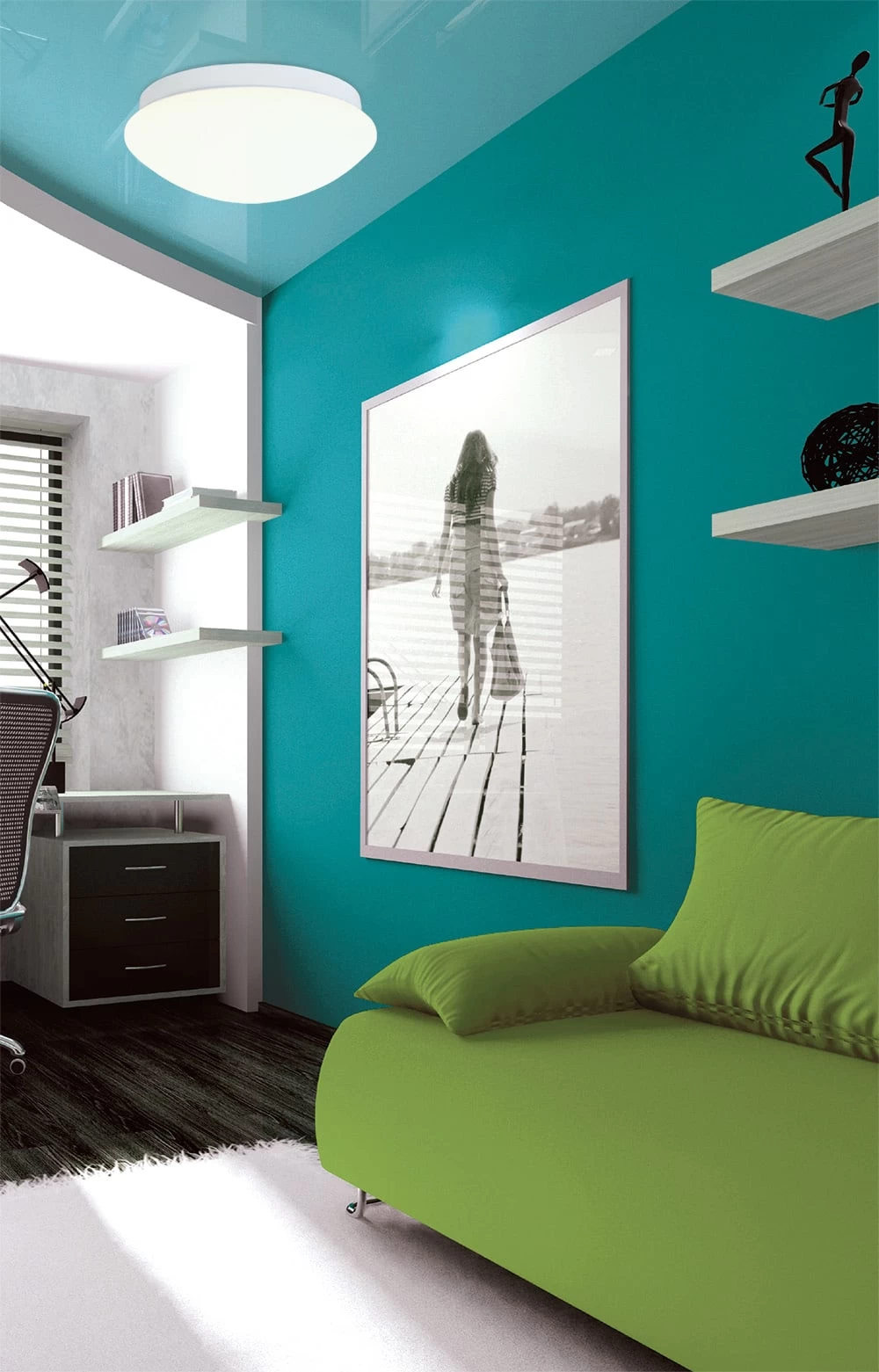 LED Deckenleuchte "Genf" In Weiß 7 LED Deckenleuchte "Genf" In Weiß – Bild 5