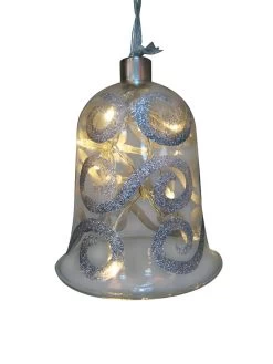 LED-Dekohänger "Glocke" In Silber - (H)13 Cm