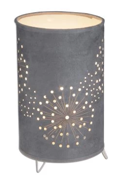 Stoff-Tischleuchte "Aurona" (H) 25 Cm In Grau 6 Stoff-Tischleuchte "Aurona" (H) 25 Cm In Grau -Petromax Store nave stoff tischleuchte aurona h 25 cm in grau 1