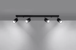 Deckenleuchte DETTA 4 Schwarz/Chrome (L)81cm(H)18cm -Petromax Store nice lamps deckenleuchte detta 4 schwarz chrome l 81cm h 18cm 2