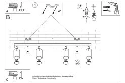 Deckenleuchte DETTA 4 Schwarz/Chrome (L)81cm(H)18cm -Petromax Store nice lamps deckenleuchte detta 4 schwarz chrome l 81cm h 18cm 7