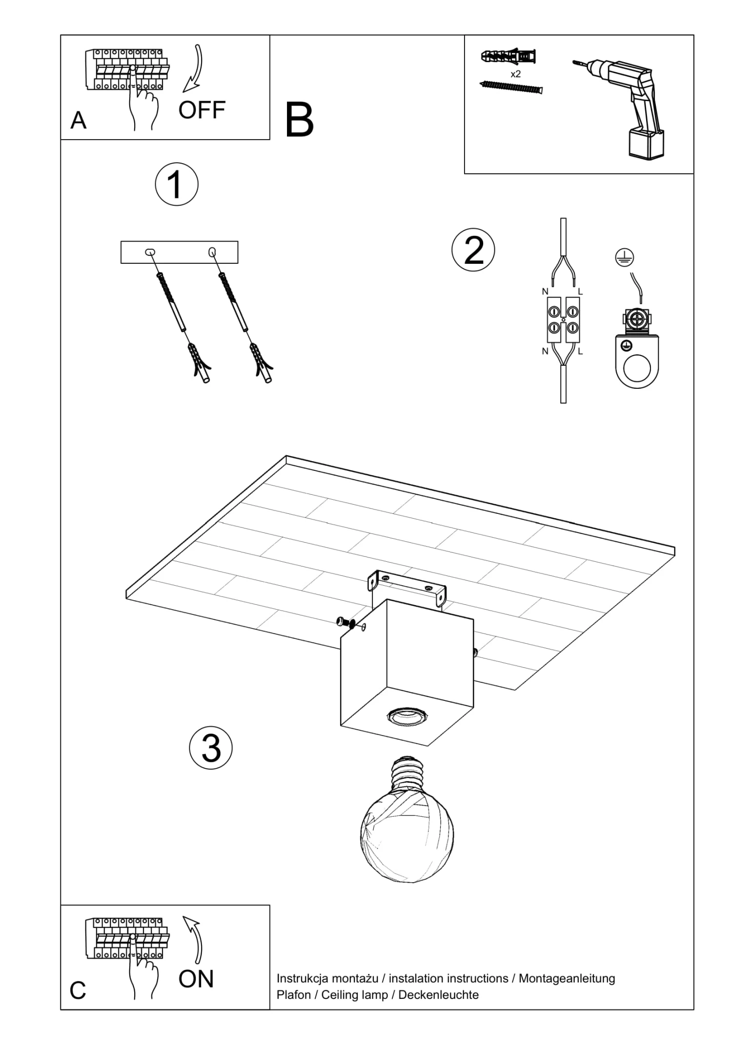 Deckenleuchte "GABI" Aus Holz (L)10cm (B)10cm (H)10cm 10 Deckenleuchte "GABI" Aus Holz (L)10cm (B)10cm (H)10cm – Bild 8