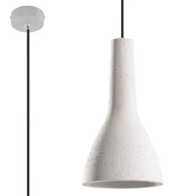 Hängeleuchte "Mattia" In Beton Grau Rund 1xE27 LED Loft NICE LAMPS